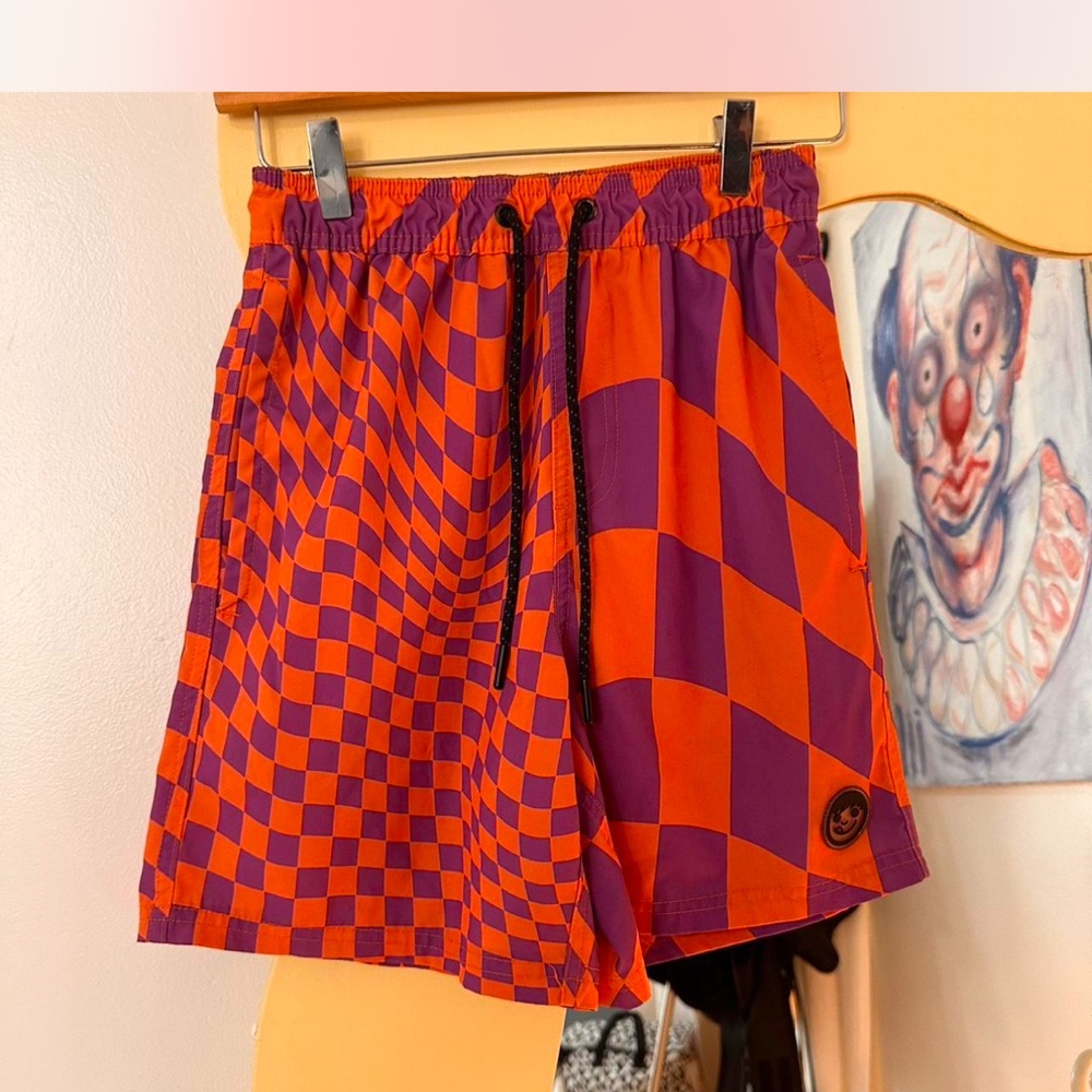 Neff Orange and Purple Patterned Shorts